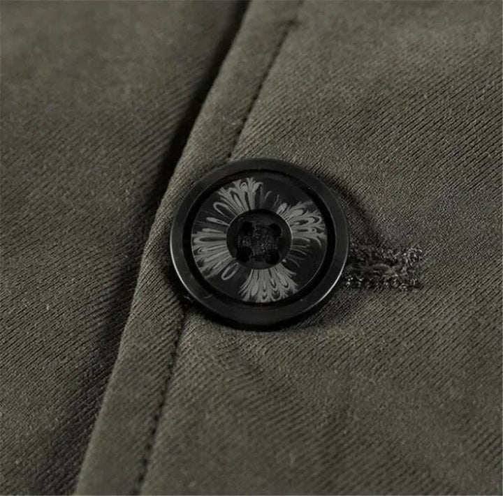 Men's Fur Hooded Winter Parka | Relaxed Fit Layering Coat Angle
