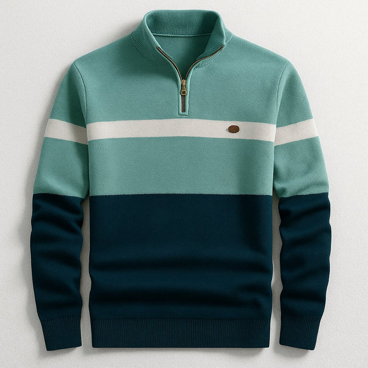 Men's Heritage Quarter Zip Cotton Pullover Side
