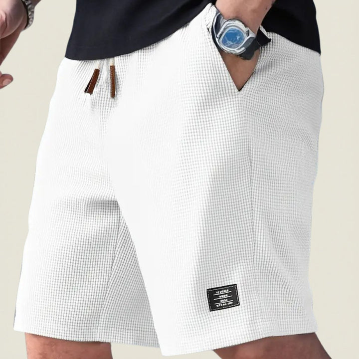 Men's Lightweight Summer Shorts | Waffle Knit Relaxed Fit Alternate