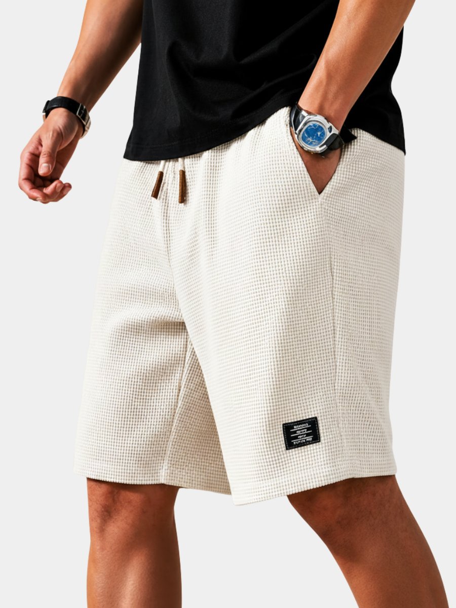 Men's Lightweight Summer Shorts | Waffle Knit Relaxed Fit Hero