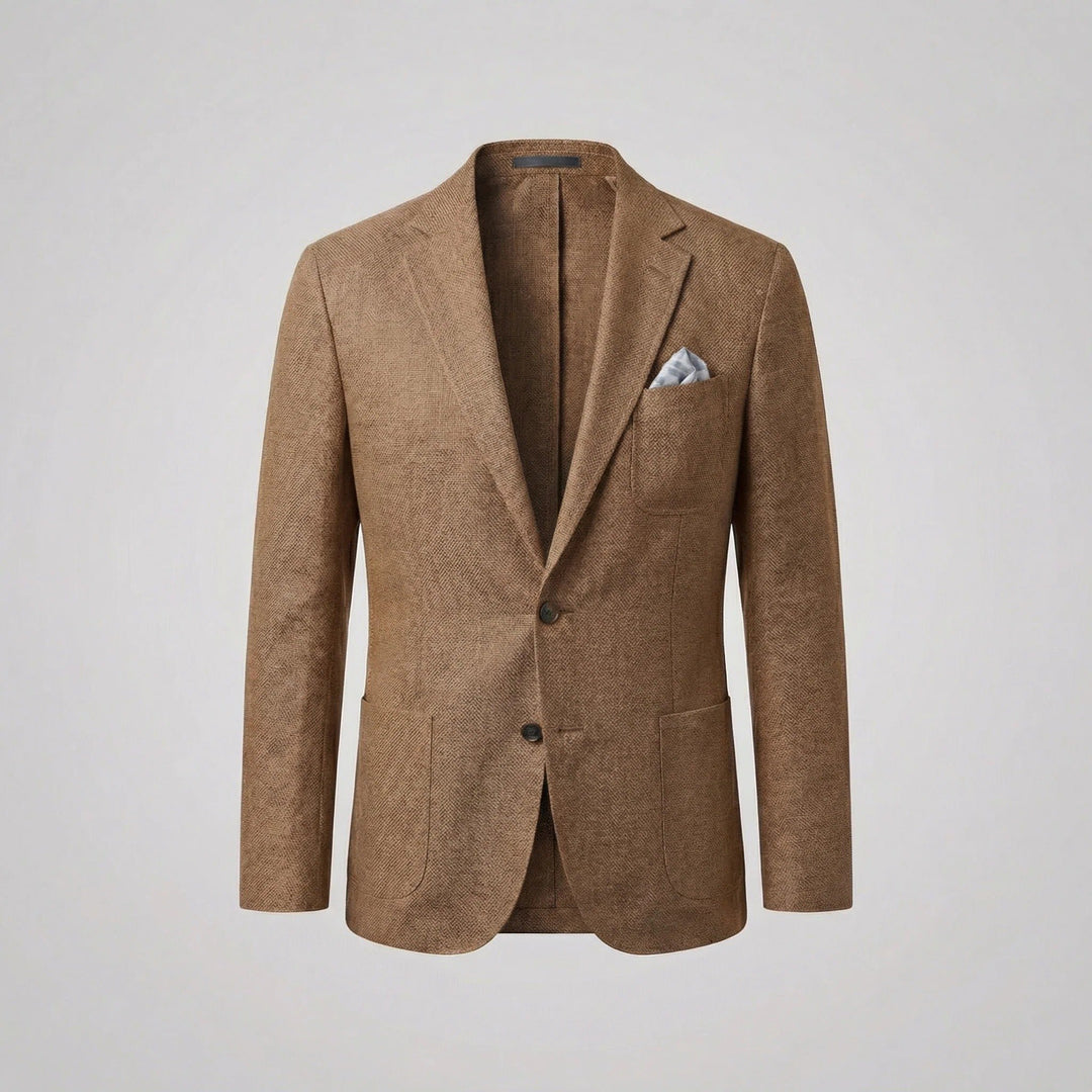Men's Linen Blazer Jacket | Smart Casual Lightweight Fit Angle
