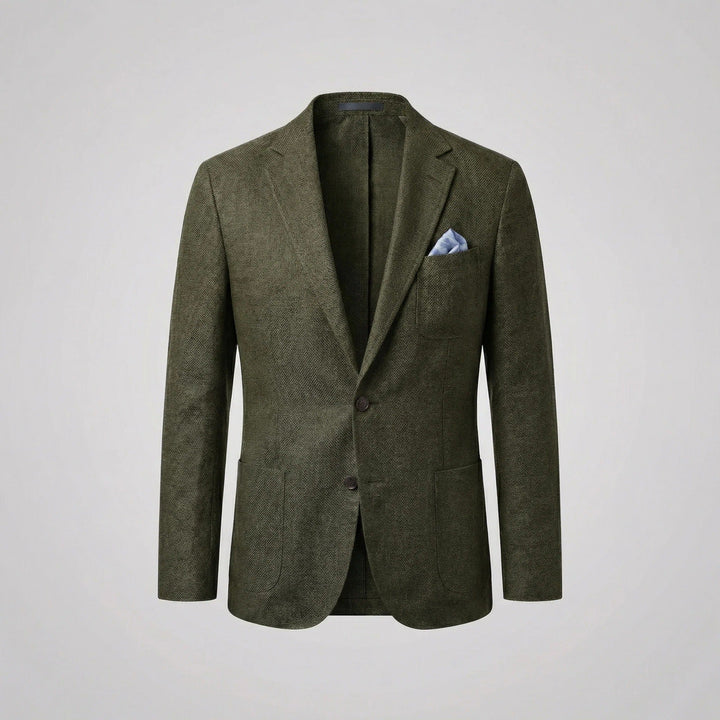 Men's Linen Blazer Jacket | Smart Casual Lightweight Fit Full
