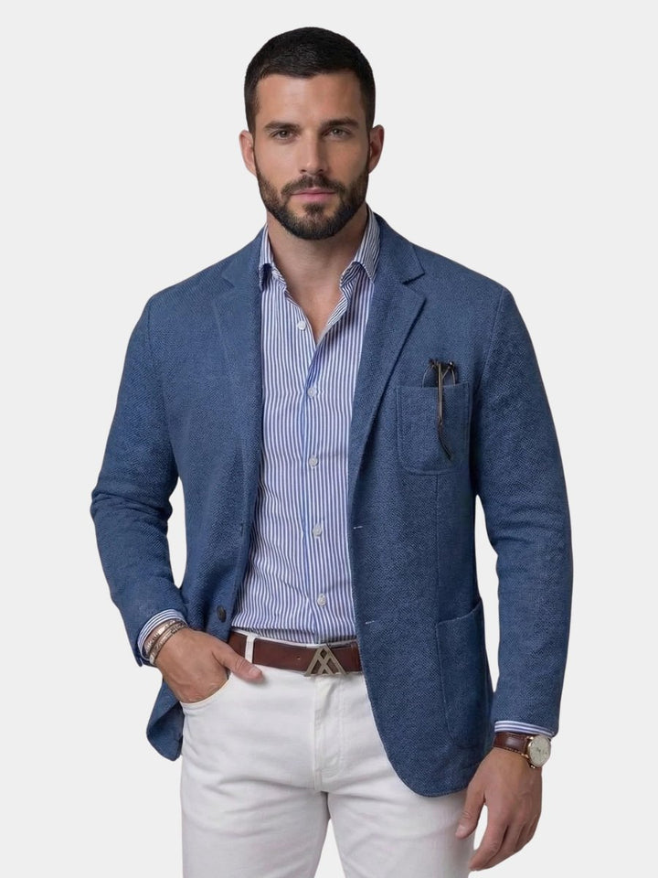 Men's Linen Blazer Jacket | Smart Casual Lightweight Fit Hero