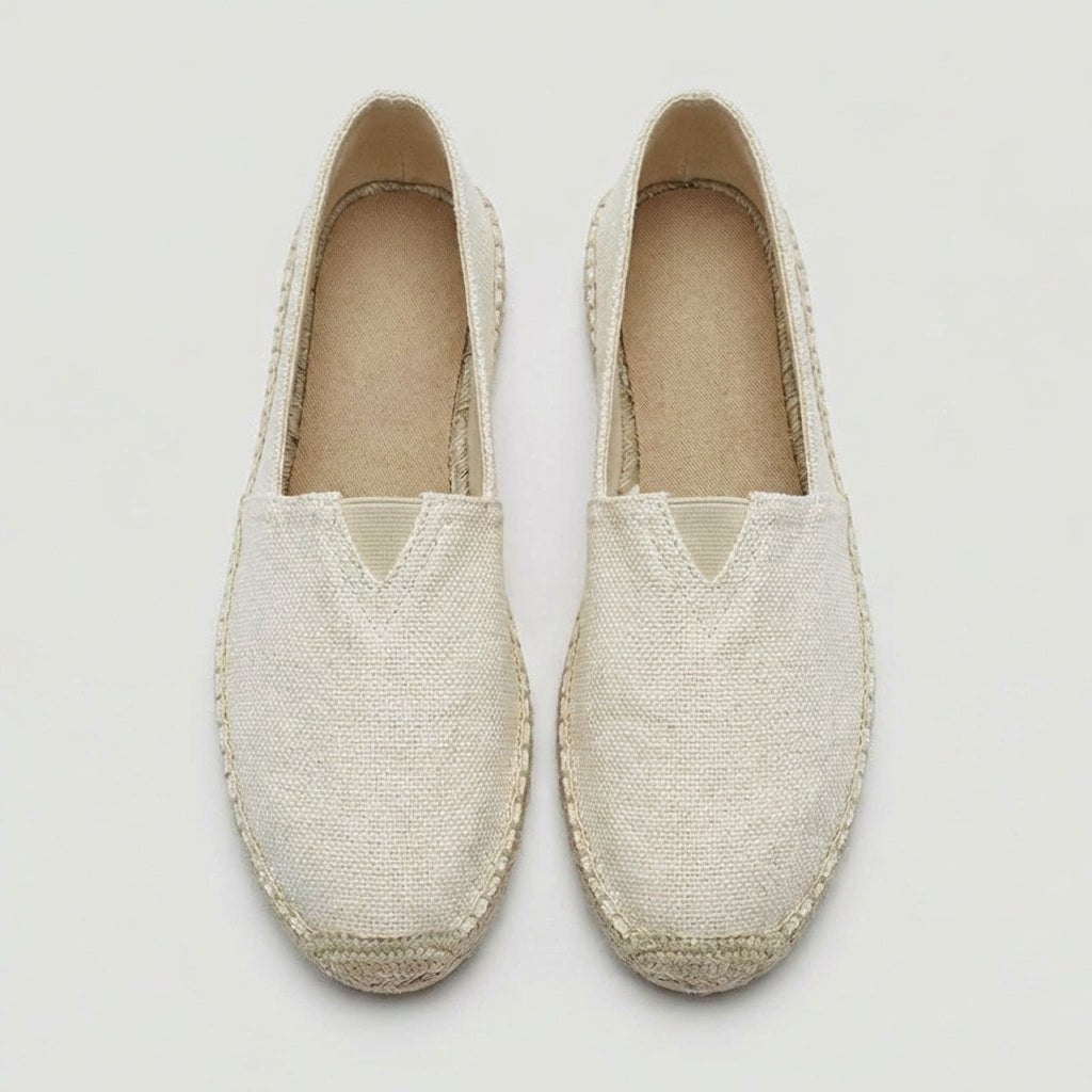 Men's Linen Espadrilles | Slip On with Braided Rope Sole Alternate