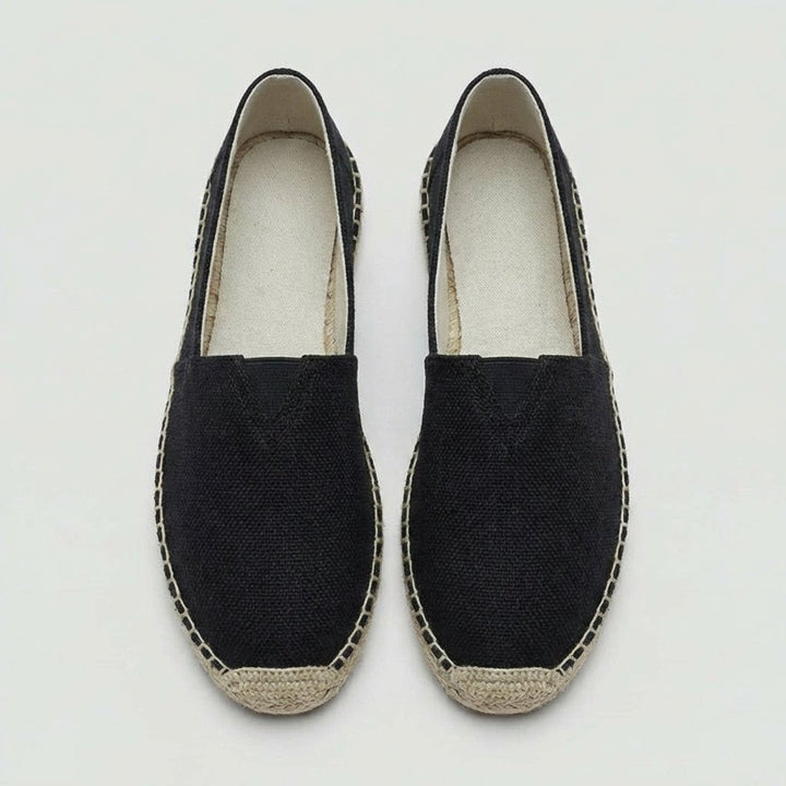 Men's Linen Espadrilles | Slip On with Braided Rope Sole Lifestyle