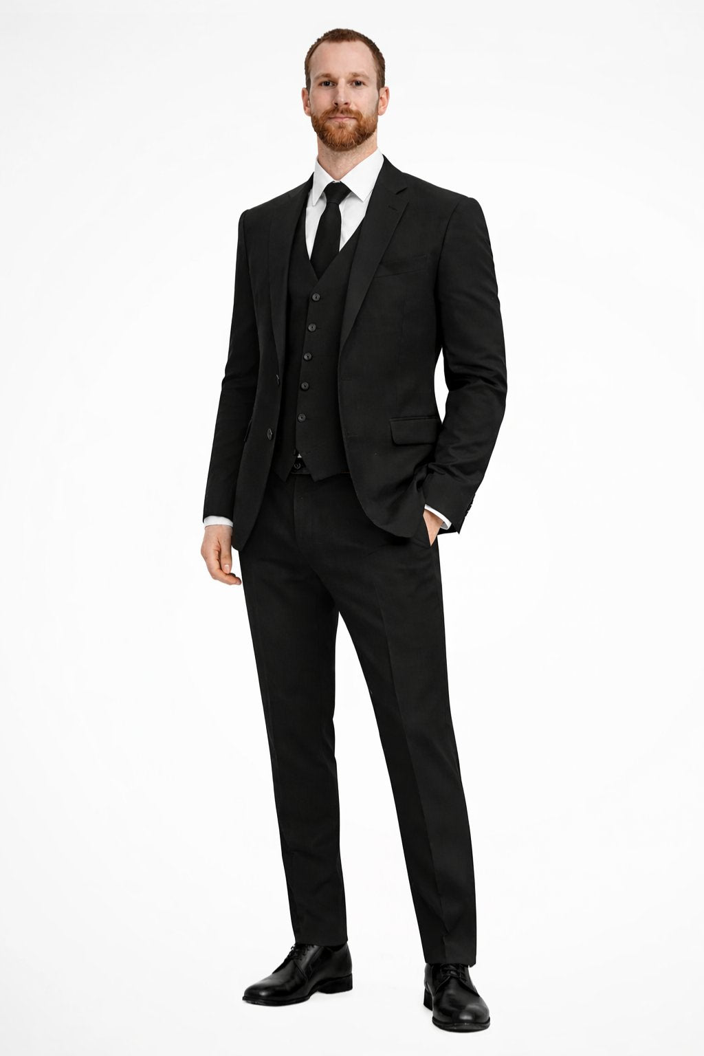Men's Linen Three Piece Wedding Guest Suit | Blazer Waistcoat Trousers Set Hero