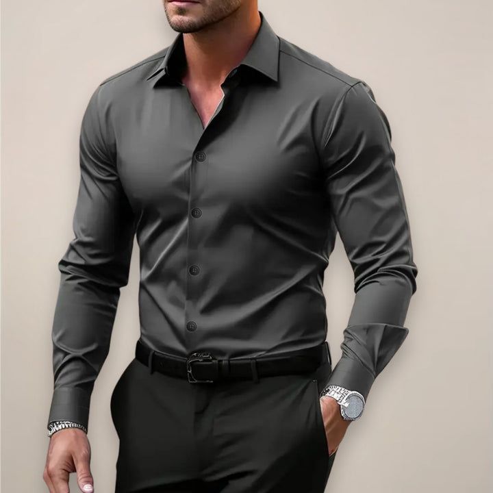Men's Long Sleeve Button-Down Shirt | Muscle Fit Smart Casual Hero