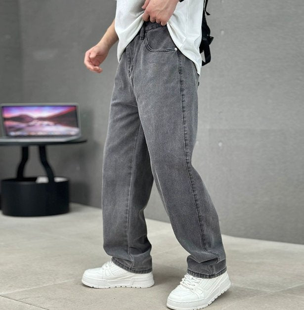 Men's Loose Fit Straight Leg Jeans | Wide Relaxed Everyday Cut Hero
