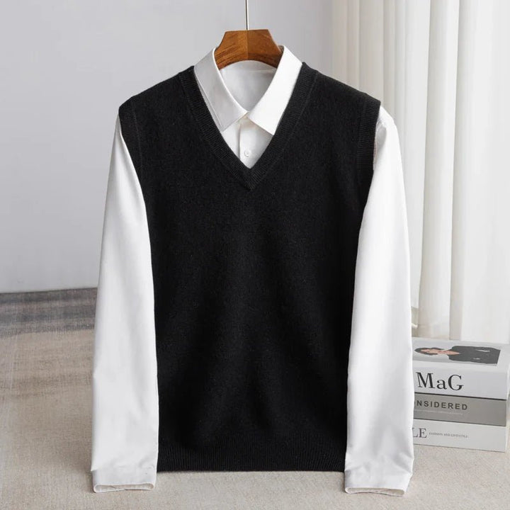 Men's Merino Sweater Vest | Lightweight V-Neck Layer Alternate