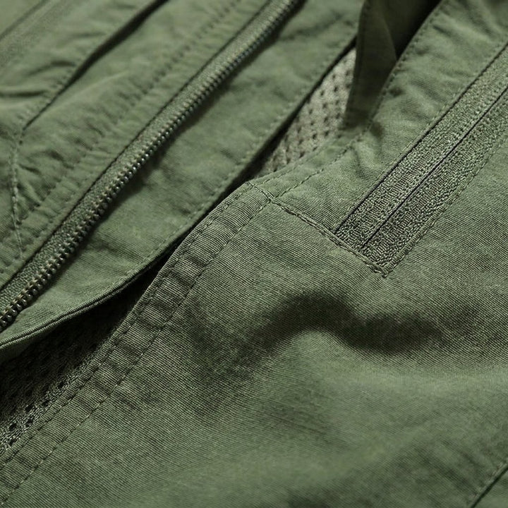 Men's Multi Pocket Utility Vest | Zip Up Outdoor Gilet Alternate