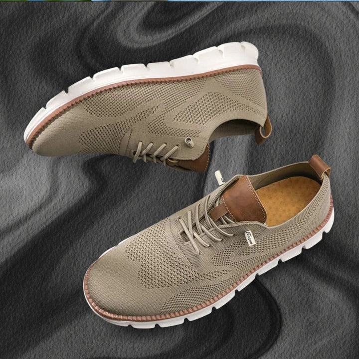 Men's Orthopedic Walking Shoes | Wide Toe Box with Leather Trim Alternate