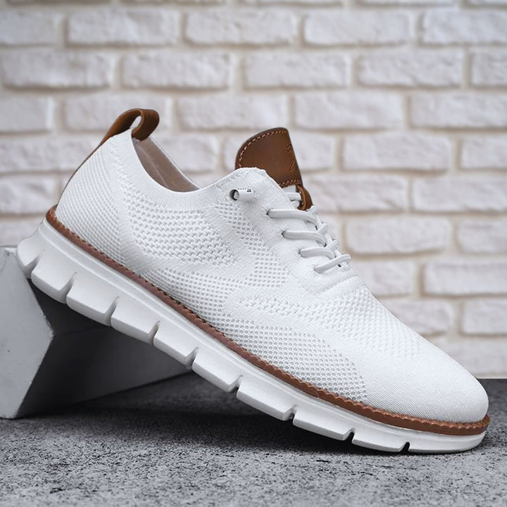 Men's Orthopedic Walking Shoes | Wide Toe Box with Leather Trim Detail