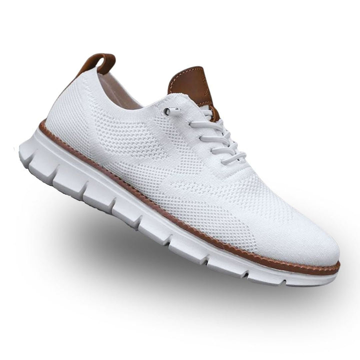 Men's Orthopedic Walking Shoes | Wide Toe Box with Leather Trim Front