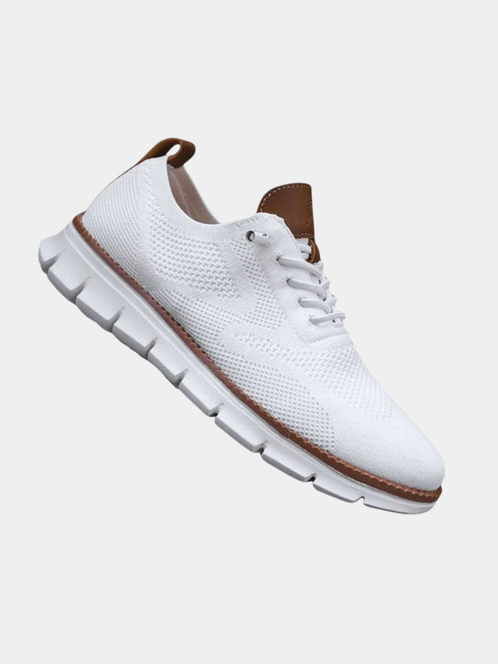 Men's Orthopedic Walking Shoes | Wide Toe Box with Leather Trim Hero