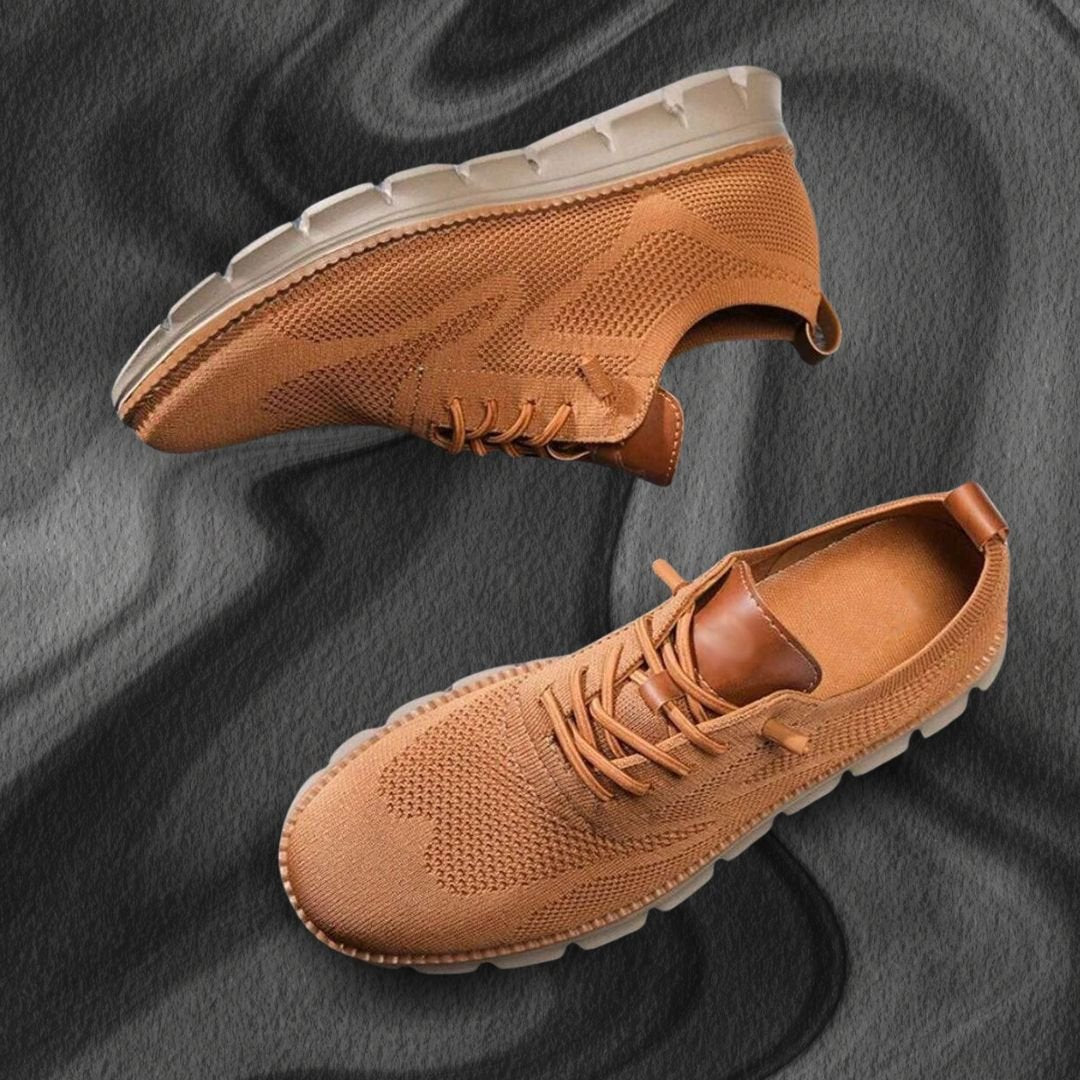 Men's Orthopedic Walking Shoes | Wide Toe Box with Leather Trim View 11