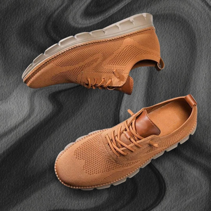 Men's Orthopedic Walking Shoes | Wide Toe Box with Leather Trim View 11