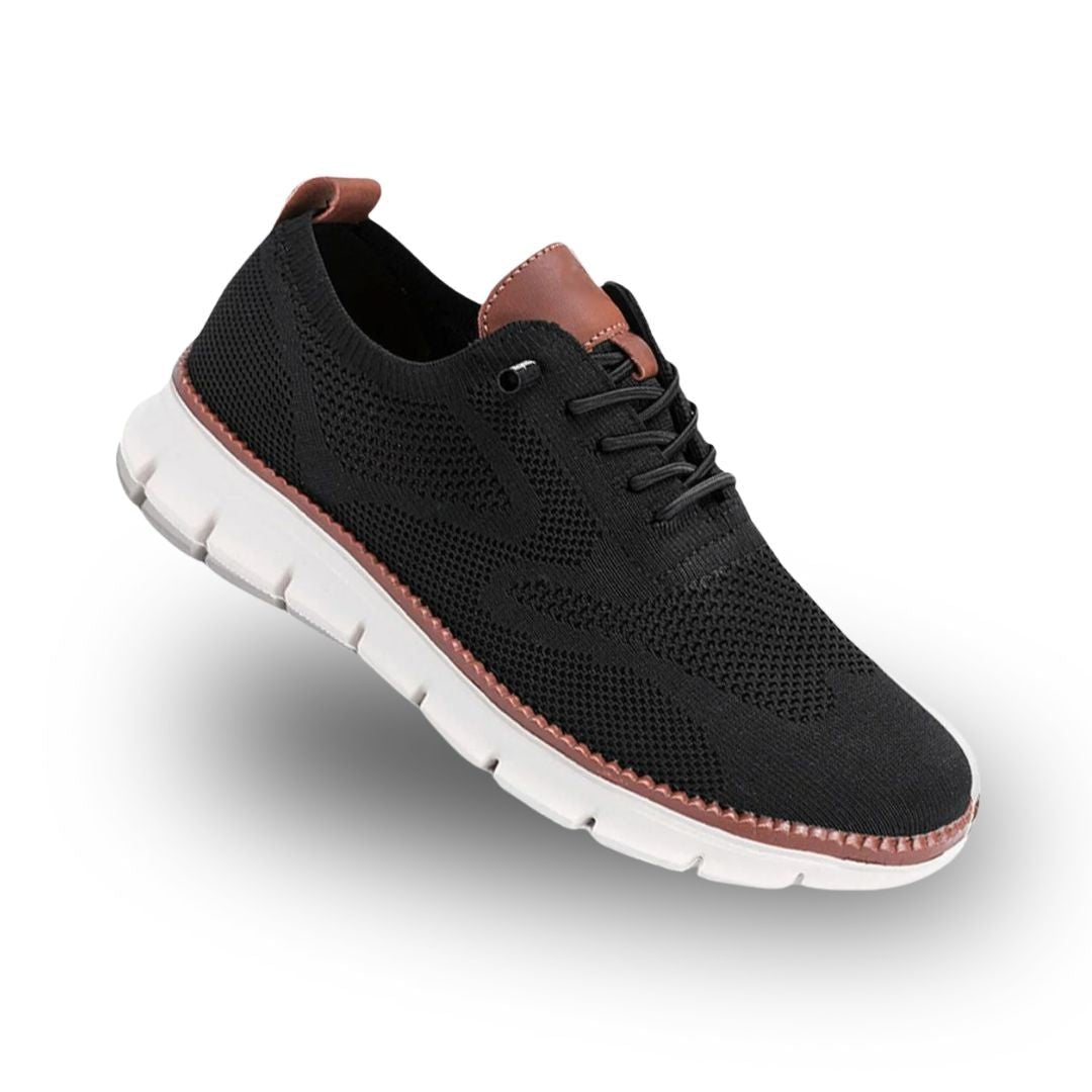 Men's Orthopedic Walking Shoes | Wide Toe Box with Leather Trim View 14