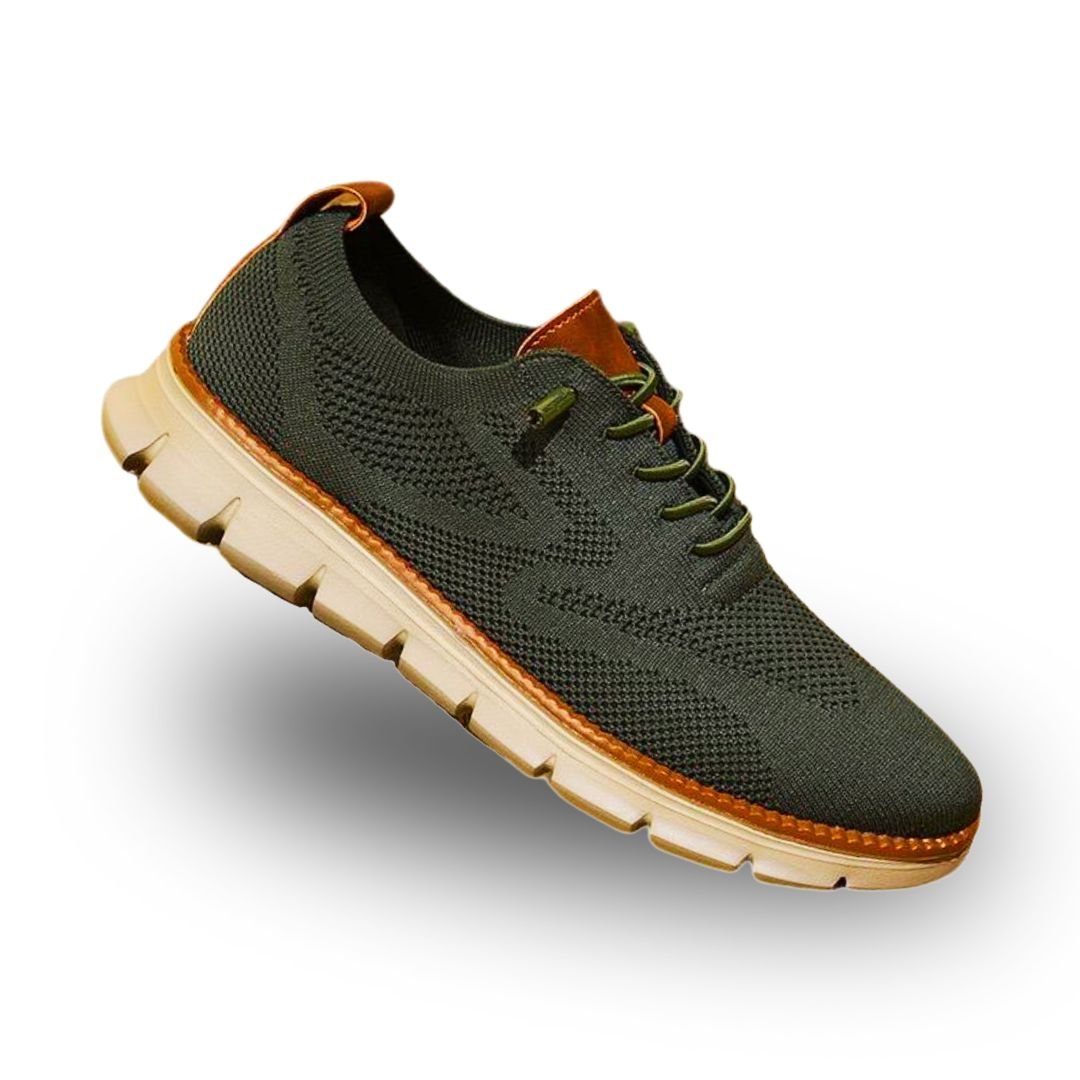Men's Orthopedic Walking Shoes | Wide Toe Box with Leather Trim View 15