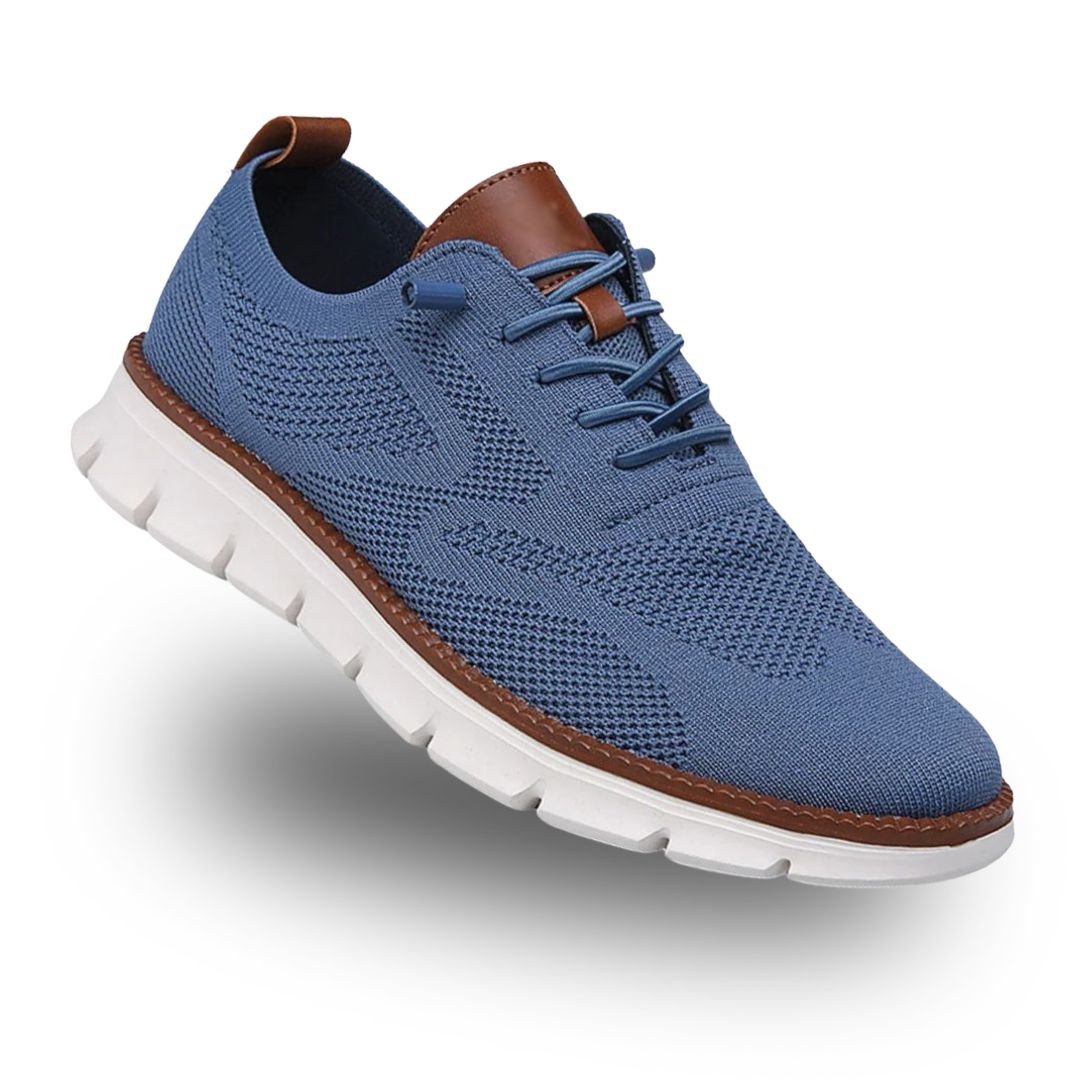 Men's Orthopedic Walking Shoes | Wide Toe Box with Leather Trim View 18