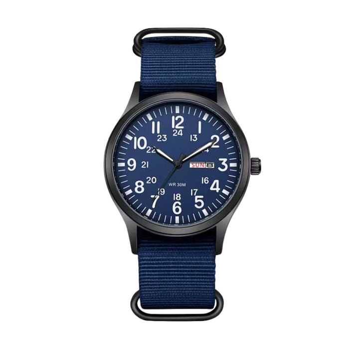 Men's Outdoor Military Watch | Rugged Field Dial Detail