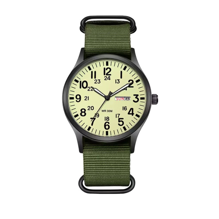 Men's Outdoor Military Watch | Rugged Field Dial Front