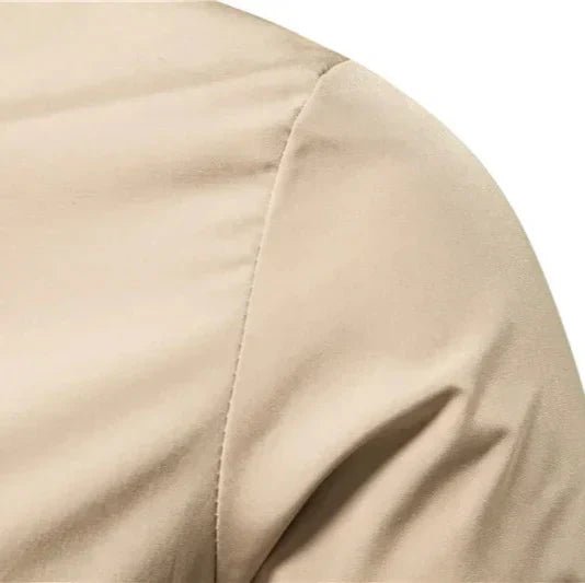 Men's Oxford Bomber Jacket | City Fit with Striped Ribbed Trim Lifestyle