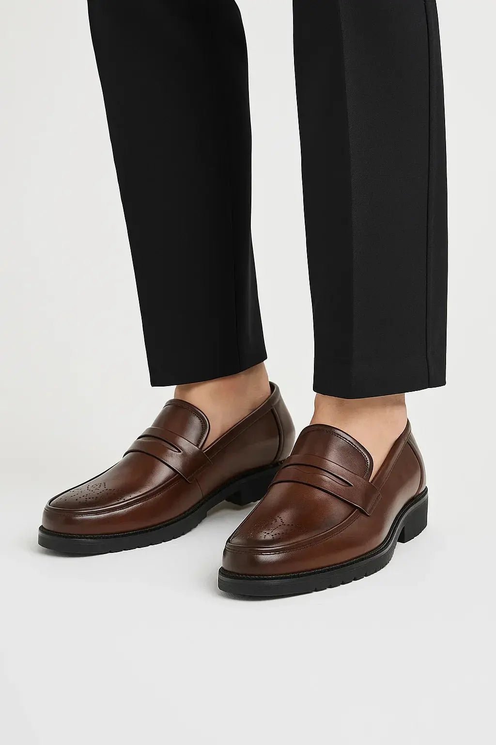 Men's Oxford Dress Shoes | Breathable Round Toe Lug Sole Hero