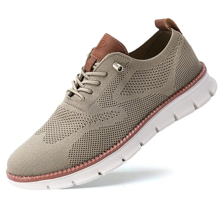 Men's Oxford Knit Sneakers | Ultra-Cushioned Breathable Fit Angle