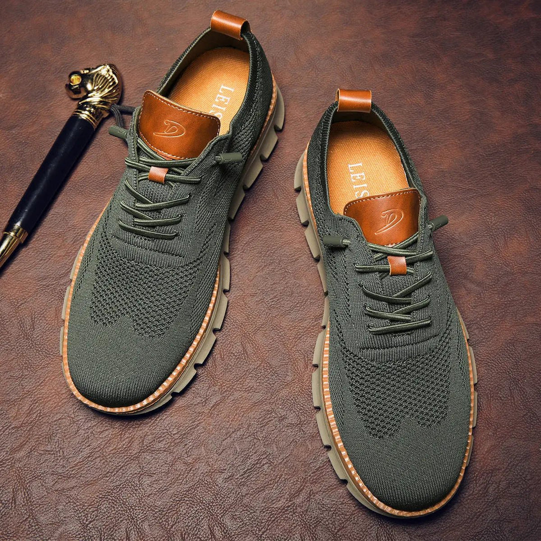Men's Oxford Knit Sneakers | Ultra-Cushioned Breathable Fit View 11