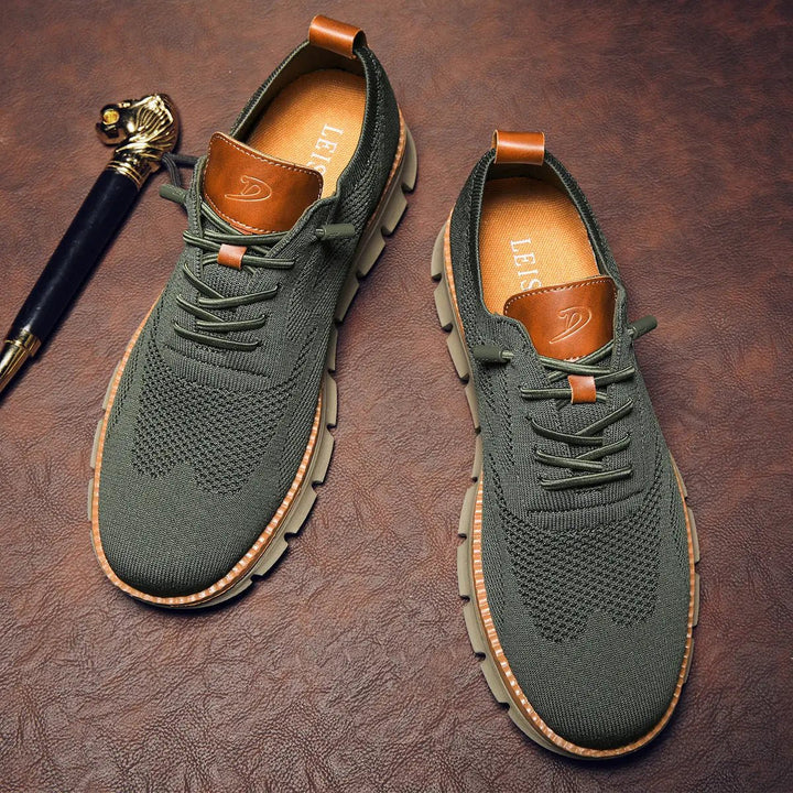 Men's Oxford Knit Sneakers | Ultra-Cushioned Breathable Fit View 11