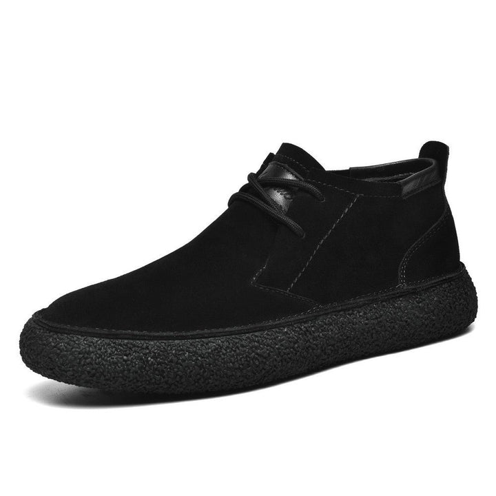 Men's Oxford Mid-Top Shoes | Eyelet Tie with Chunky Sole Full