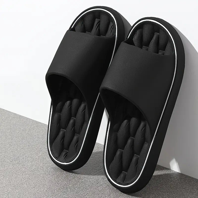 Men's Pillow Slides with Massaging Ridged Footbed Hero