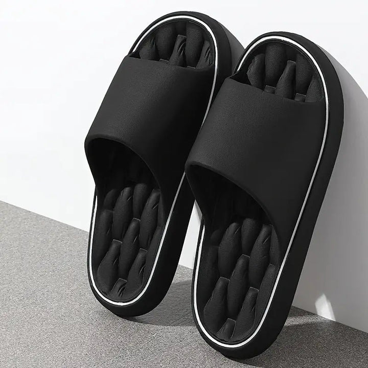 Men's Pillow Slides with Massaging Ridged Footbed Hero