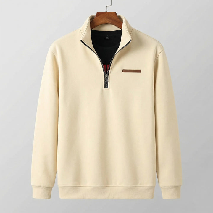 Men's Quarter Zip Mock Neck Sweatshirt | Soft Lined Warm Fit Hero