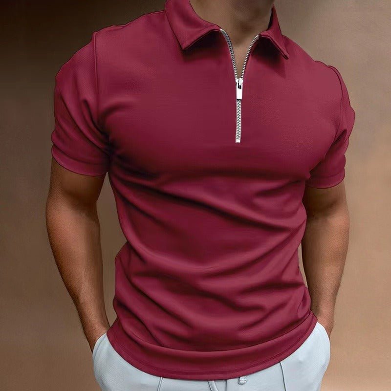 Men's Quarter Zip Polo Shirt | Smart Casual Everyday Fit Alternate