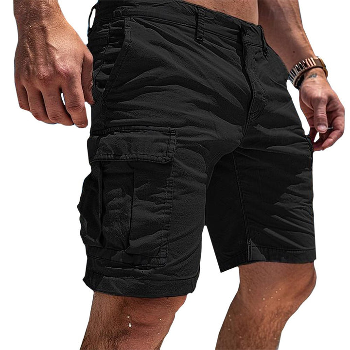 Men's Relaxed Fit Cargo Shorts with Large Pockets Back