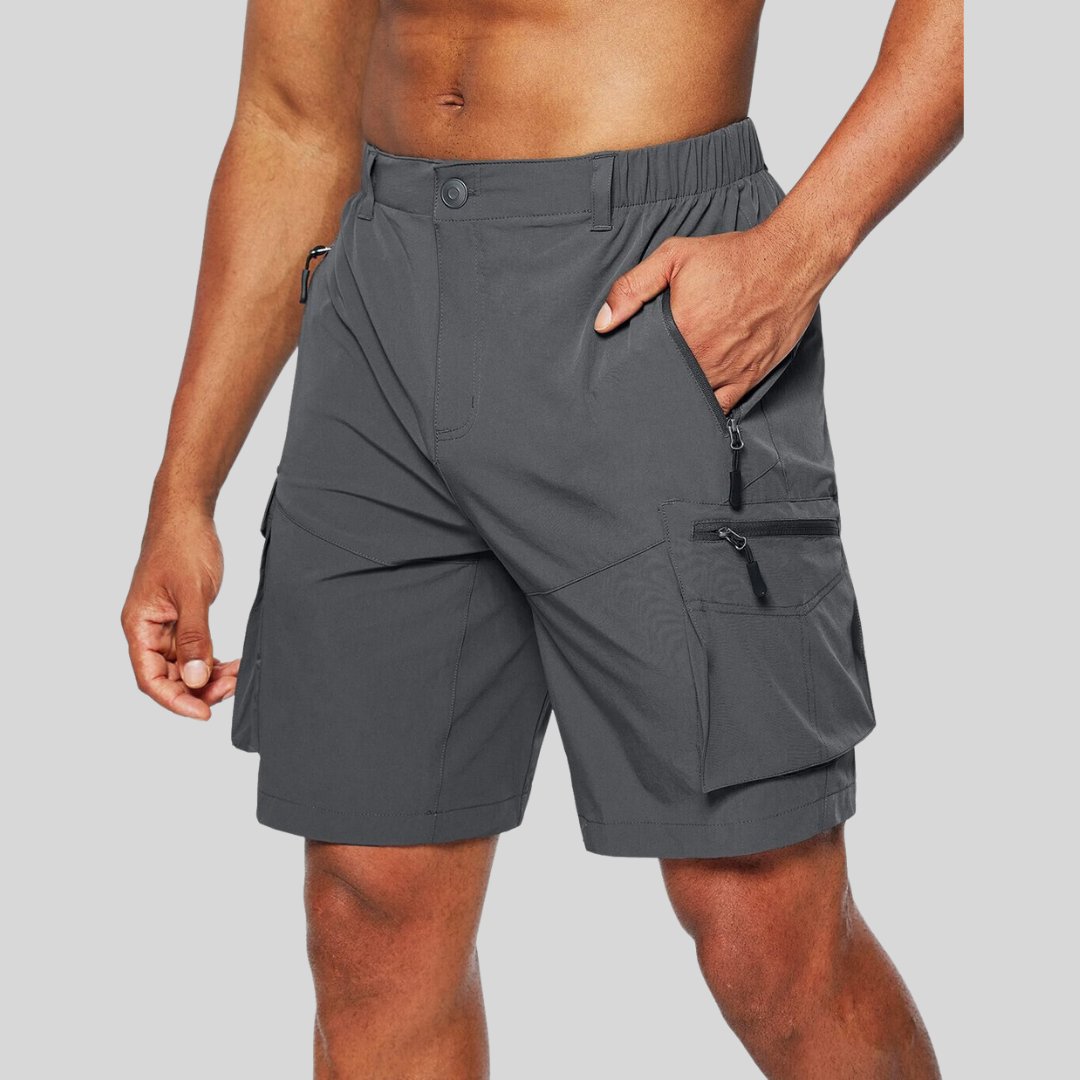 Men's Relaxed Fit Zip Pockets Cargo Shorts Hero