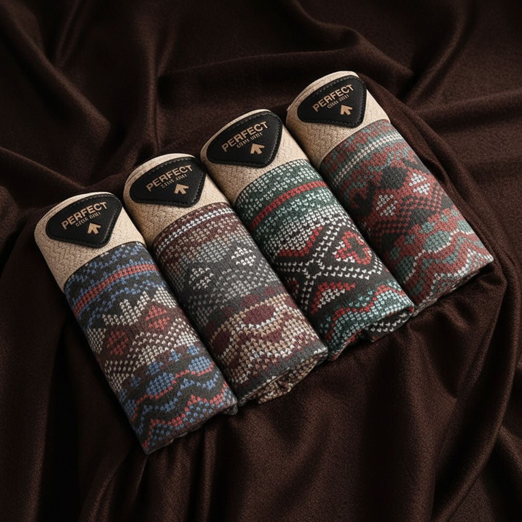 Men's Retro Fair Isle Cotton Boxer Briefs Detail