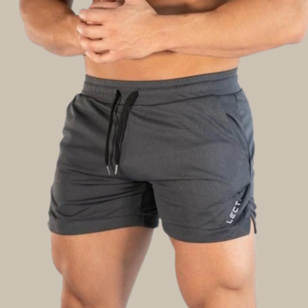 Men's Short Swimming Trunks with Side Tie Detail Detail