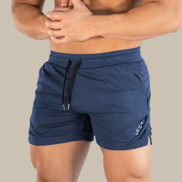 Men's Short Swimming Trunks with Side Tie Detail Front