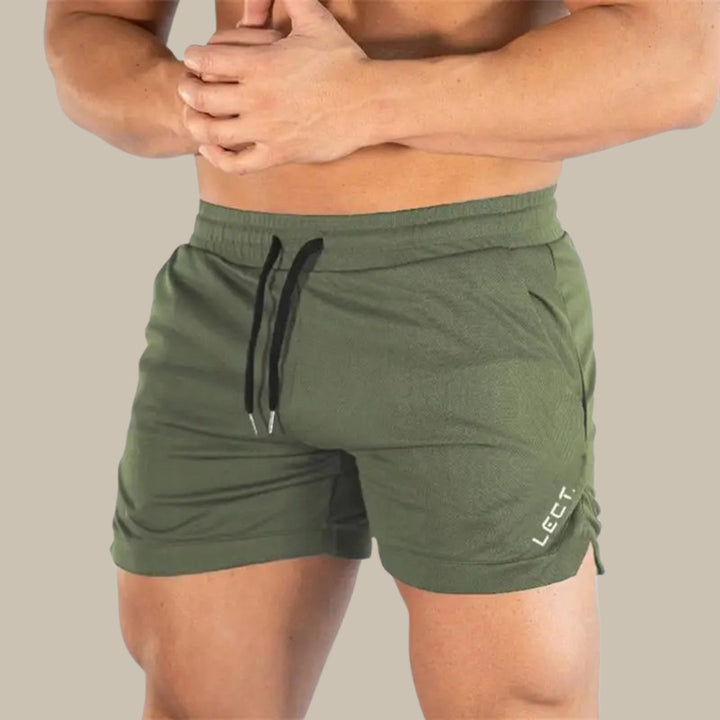 Men's Short Swimming Trunks with Side Tie Detail Side