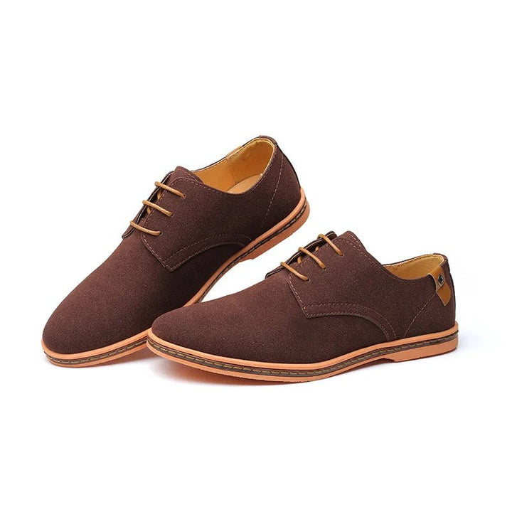 Men's Signature Oxford Shoes | Derby Toe Vegan Suede Fit Detail