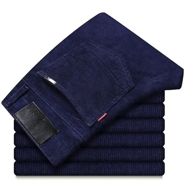 Men's Slim Fit Corduroy Trousers | Straight Leg Smart Cut Lifestyle