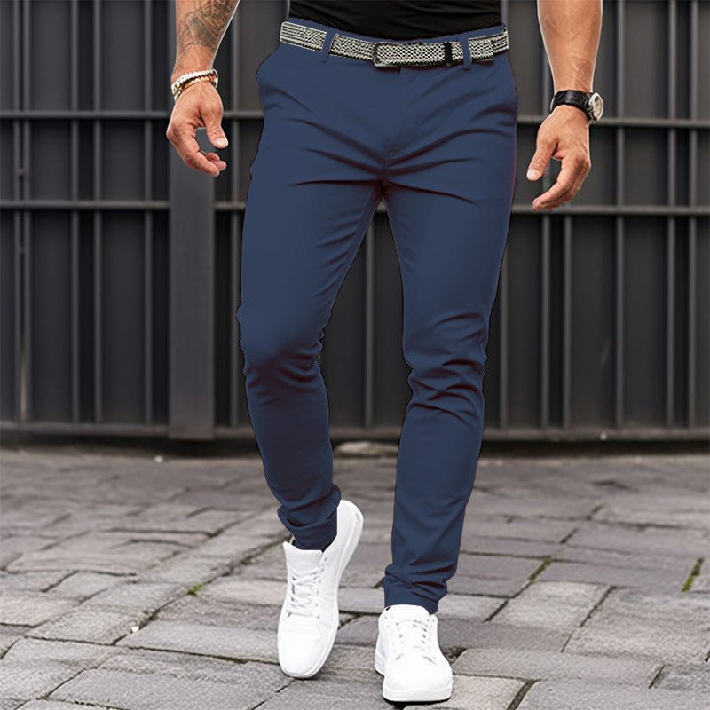 Men's Slim Fit Stretch Tapered Trousers Back