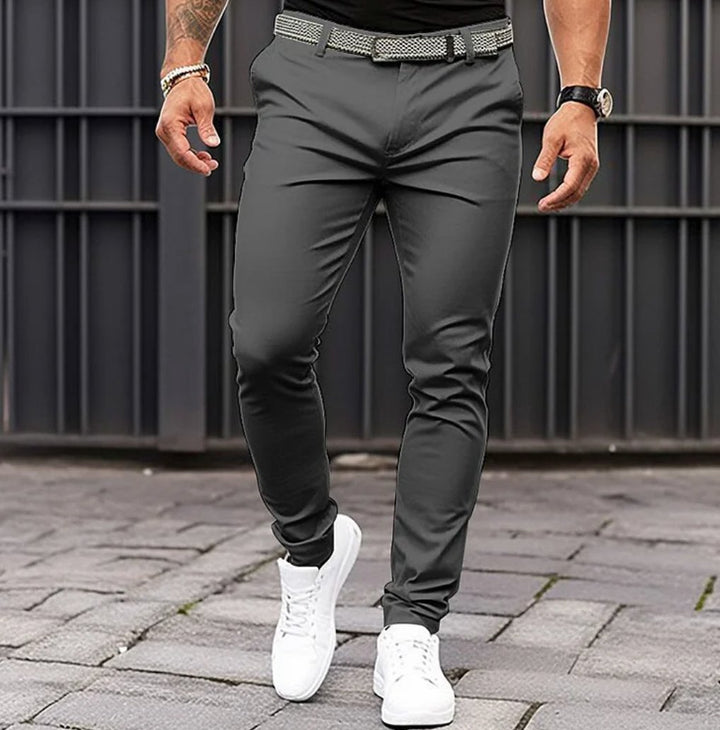 Men's Slim Fit Stretch Tapered Trousers Hero