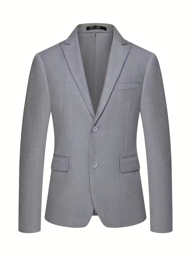 Men's Slim Fit Three-Piece Suit | Double-Breasted Waistcoat Set View 20