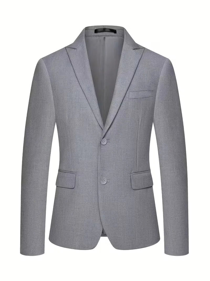 Men's Slim Fit Three-Piece Suit | Double-Breasted Waistcoat Set View 20