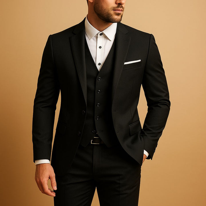 Men's Slim Fit Three-Piece Suit | Tailored with Waistcoat Hero