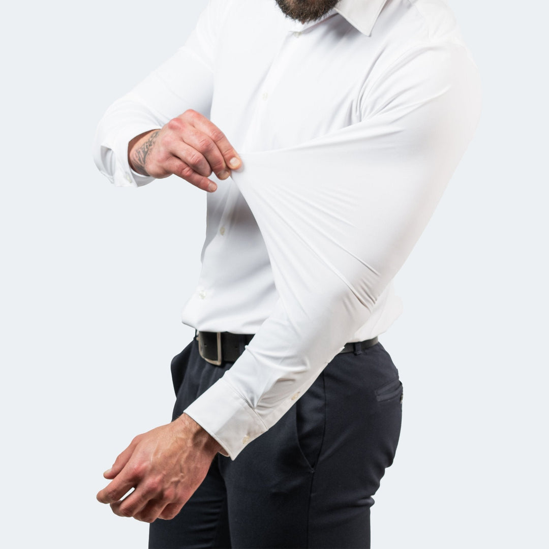 Men's Slim Stretch Shirt | Smart Fit Everyday Wear Detail