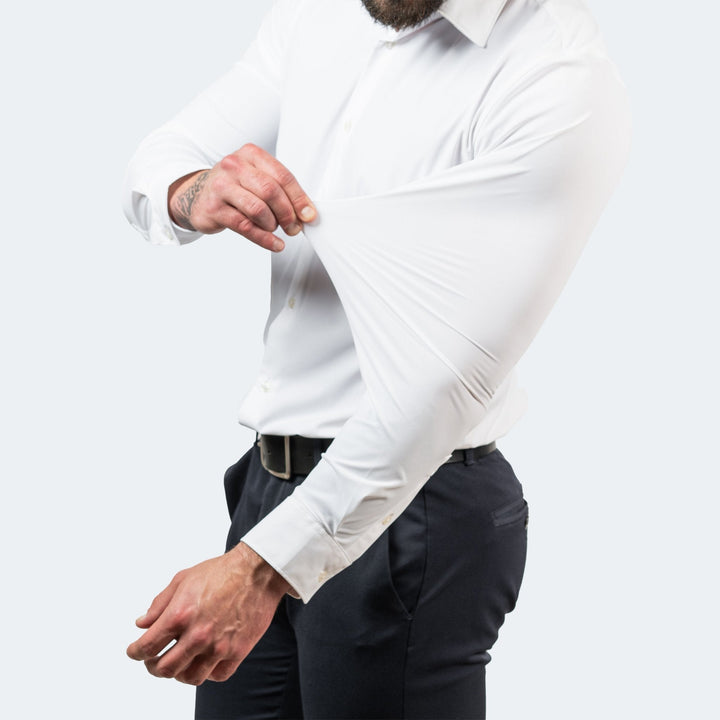 Men's Slim Stretch Shirt | Smart Fit Everyday Wear Detail